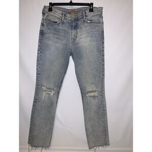 Mother The Mid Rise Dazzler In Marrakesh Nights Distressed Jeans Size 31